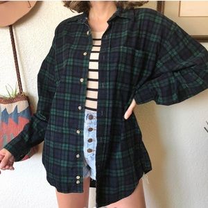 VINTAGE 90s plaid button up, corduroy texture